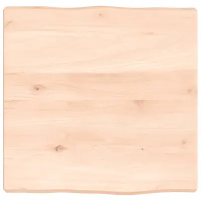 vidaXL Mizna plošča 40x40x(2-4) cm neobdelana hrastovina naraven rob