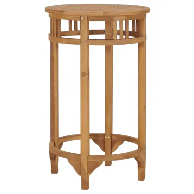 vidaXL Barska miza Ø 60 cm iz trdne tikovine