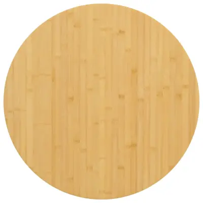 vidaXL Mizna plošča Ø70x1,5 cm bambus
