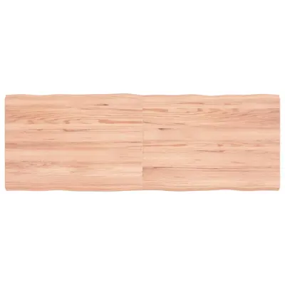 vidaXL Mizna plošča sv. rjava 140x50x(2-4)cm obdelana trdna hrastovina