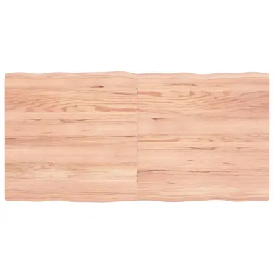 vidaXL Mizna plošča sv. rjava 120x60x(2-4)cm obdelana trdna hrastovina