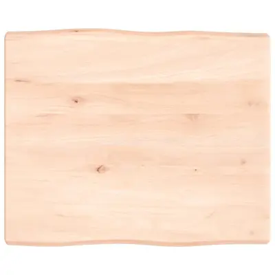vidaXL Mizna plošča 60x50x(2-4) cm neobdelana hrastovina naraven rob