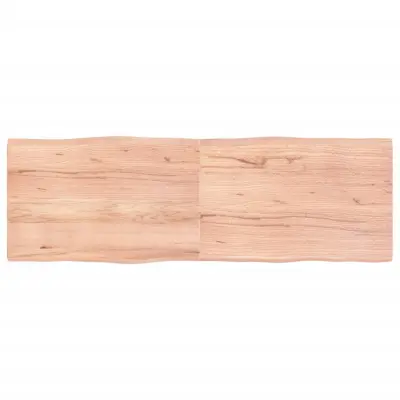 vidaXL Mizna plošča sv. rjava 180x60x(2-4)cm obdelana trdna hrastovina