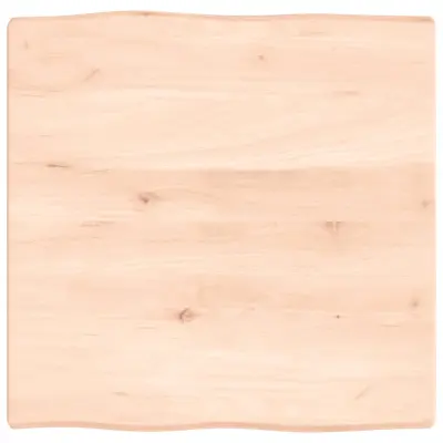 vidaXL Mizna plošča 60x60x(2-4) cm neobdelana hrastovina naraven rob