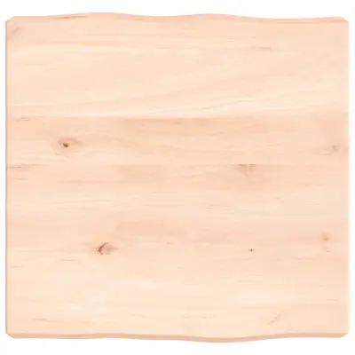 vidaXL Mizna plošča 40x40x(2-6) cm neobdelana hrastovina naraven rob