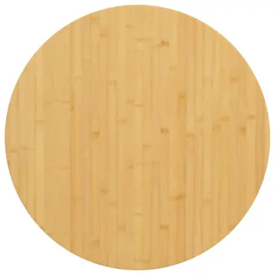 vidaXL Mizna plošča Ø80x2,5 cm bambus