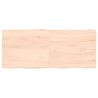 vidaXL Mizna plošča 120x50x(2-4) cm neobdelana hrastovina naraven rob