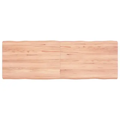 vidaXL Mizna plošča sv. rjava 120x40x(2-6)cm obdelana trdna hrastovina