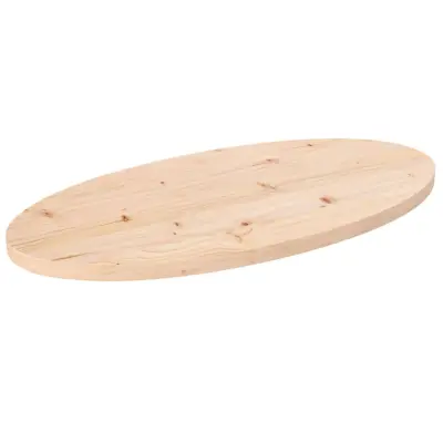 vidaXL Mizna plošča 60x30x2,5 cm trdna borovina ovalna