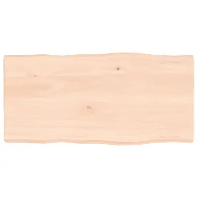 vidaXL Mizna plošča 80x40x(2-4) cm neobdelana hrastovina naraven rob