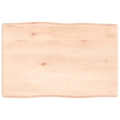 vidaXL Mizna plošča 60x40x(2-4) cm neobdelana hrastovina naraven rob