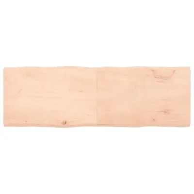vidaXL Mizna plošča 180x60x(2-4) cm neobdelana hrastovina naraven rob