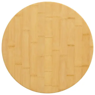 vidaXL Mizna plošča Ø50x2,5 cm bambus