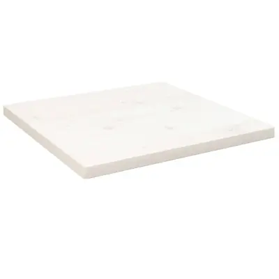 vidaXL Mizna plošča bela 60x60x2,5 cm trdna borovina