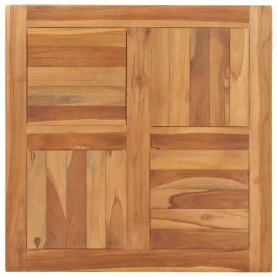 vidaXL Mizna plošča iz trdne tikovine 70x70x2,5 cm