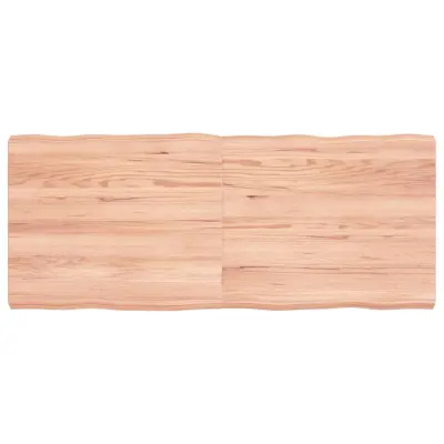 vidaXL Mizna plošča sv. rjava 120x50x(2-6)cm obdelana trdna hrastovina
