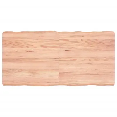 vidaXL Mizna plošča sv. rjava 120x60x(2-6)cm obdelana trdna hrastovina