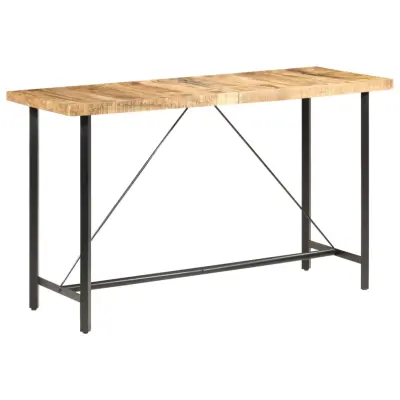 vidaXL Barska miza 180x70x107 cm robusten mangov les