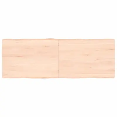 vidaXL Mizna plošča 140x50x(2-6) cm neobdelana hrastovina naraven rob