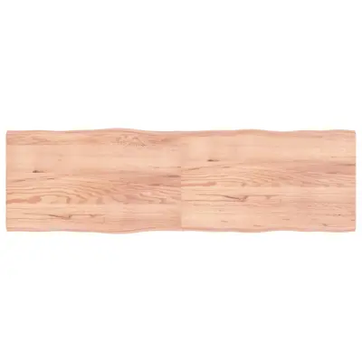 vidaXL Mizna plošča sv. rjava 200x60x(2-4)cm obdelana trdna hrastovina