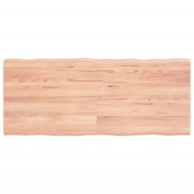vidaXL Mizna plošča sv. rjava 120x50x(2-4)cm obdelana trdna hrastovina