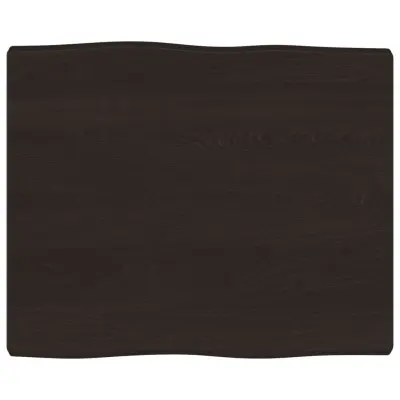 vidaXL Mizna plošča te. rjava 60x50x(2-4) cm obdelana trdna hrastovina