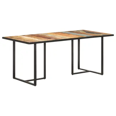 vidaXL Jedilna miza 180 cm trden predelan les