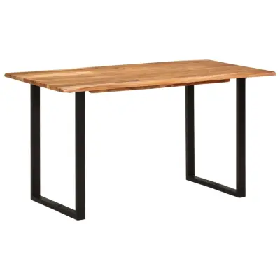 vidaXL Jedilna miza 140x70x76 cm trden akacijev les