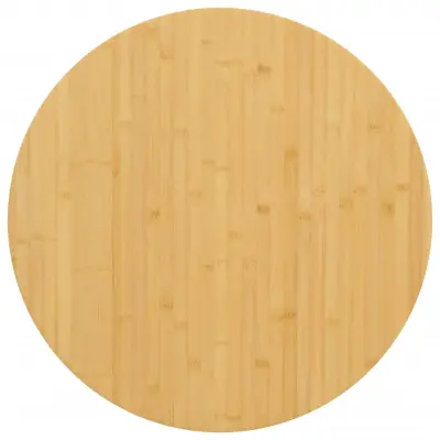 vidaXL Mizna plošča Ø60x2,5 cm bambus