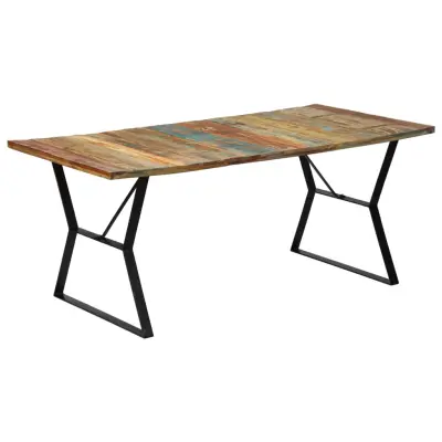 vidaXL Jedilna miza 180x90x76 cm trden predelan les