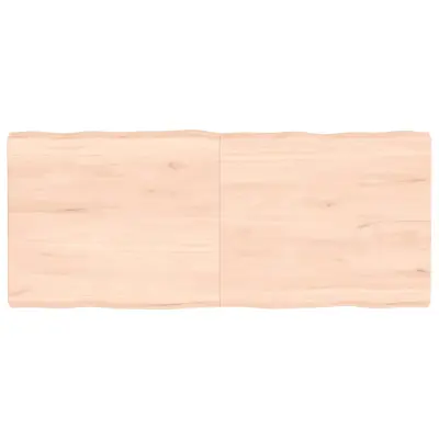 vidaXL Mizna plošča 140x60x(2-6) cm neobdelana hrastovina naraven rob