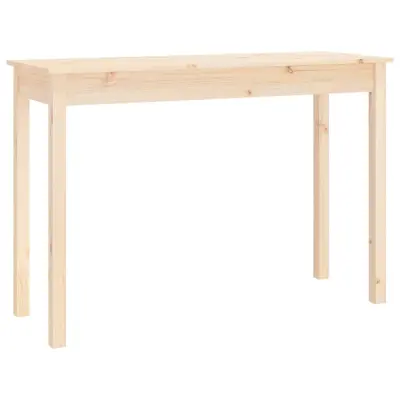 vidaXL Konzolna mizica 110x40x75 cm trdna borovina