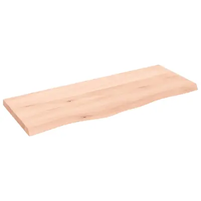 vidaXL Mizna plošča 100x40x(2-4) cm neobdelana trdna hrastovina