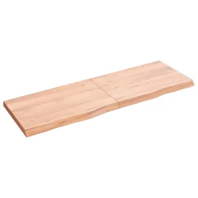 vidaXL Mizna plošča sv. rjava 120x40x(2-4)cm obdelana trdna hrastovina
