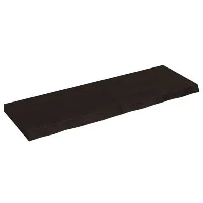 vidaXL Mizna plošča rjav 120x40x(2-6)cm obdelana trdna hrastovina
