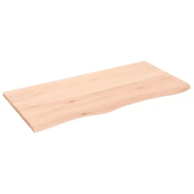 vidaXL Mizna plošča 100x50x2 cm neobdelana trdna hrastovina