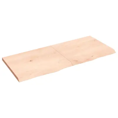 vidaXL Mizna plošča 140x60x(2-4) cm neobdelana trdna hrastovina