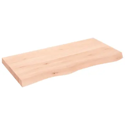 vidaXL Mizna plošča 100x50x(2-6) cm neobdelana trdna hrastovina