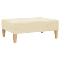 vidaXL Stolček za noge krem 78x56x32 cm blago