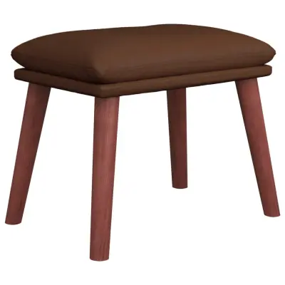 vidaXL Stolček za noge rjav 45x29,5x35 cm umetno usnje