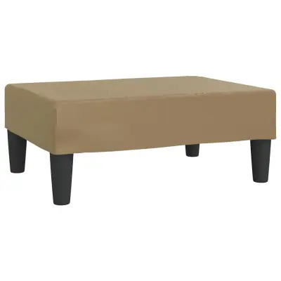 vidaXL Stolček za noge kapučino 78x56x32 cm umetno usnje