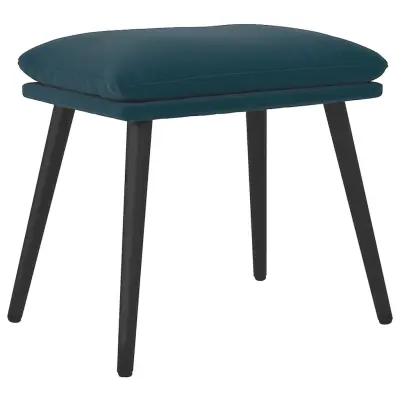 vidaXL Stolček za noge moder 45x29,5x35 cm žamet