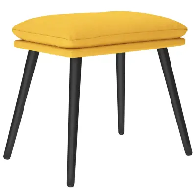 vidaXL Stolček za noge gorčično rumen 45x29,5x35 cm blago
