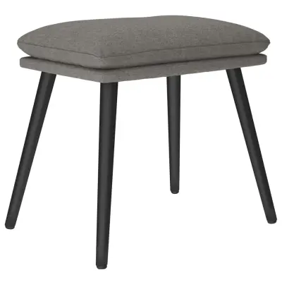 vidaXL Stolček za noge svetlo siv 45x29,5x35 cm blago