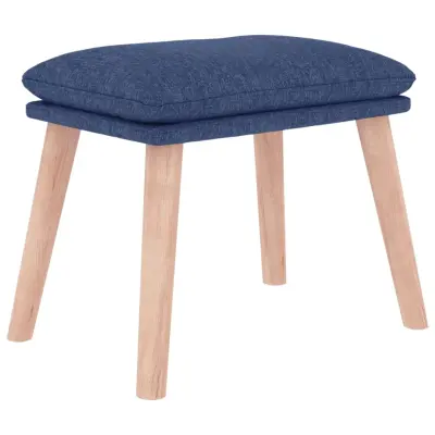 vidaXL Stolček za noge moder 45x29,5x35 cm blago