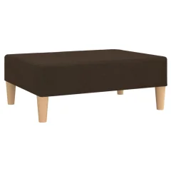 vidaXL Stolček za noge temno rjav 78x56x32 cm blago