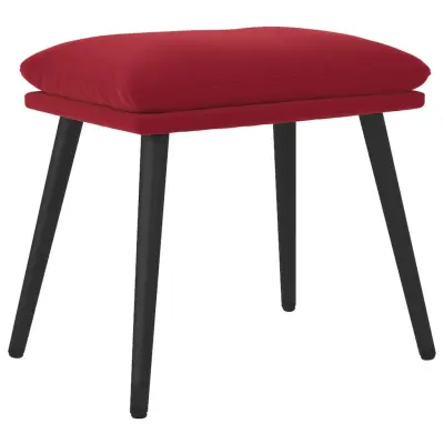 vidaXL Stolček za noge vinsko rdeč 45x29,5x35 cm žamet