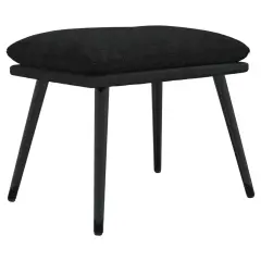 vidaXL Stolček za noge črn 45x29,5x35 cm blago in umetno usnje