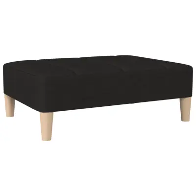vidaXL Stolček za noge črn 78x56x32 cm blago