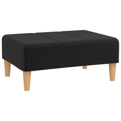 vidaXL Stolček za noge črn 78x56x32 cm blago